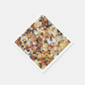 秋の油抽象芸術 スタンダードカクテルナプキン (角)