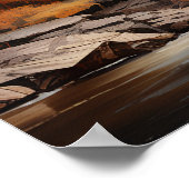 秋の油絵 ポスター (角)