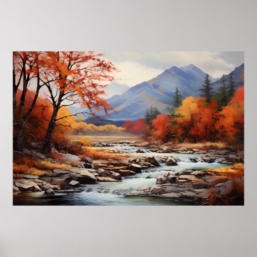 秋の油絵 ポスター (正面)