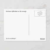 秋の沼の反省 ポストカード (裏面)