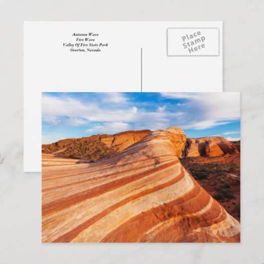 秋の波 ポストカード (正面/裏面)