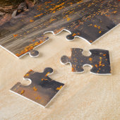 秋の流れによる老水車小屋 ジグソーパズル (側面)