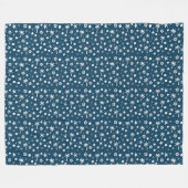 秋の海岸の魅力 フリースブランケット (正面(横))