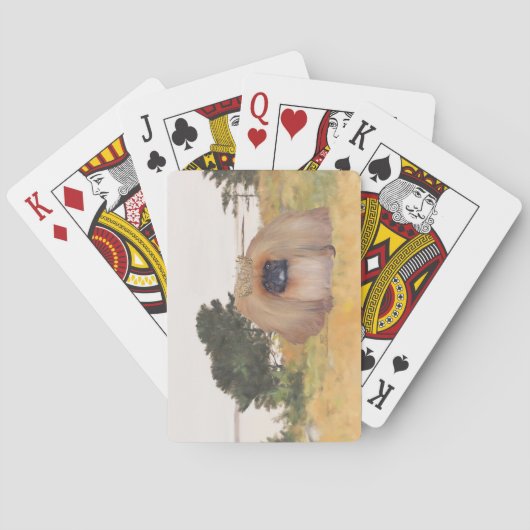 秋の海岸 トランプ (裏面)