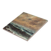 秋の海 – グスターブクールベット タイル (側面)