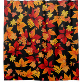 秋の深夜 シャワーカーテン