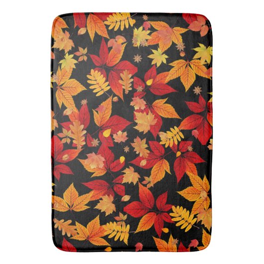 秋の深夜 バスマット (正面縦)