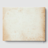 秋の混合水色フローラ結婚ズ ゲストブック (裏面)