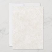 秋の混合水色フローラ 空白の 招待状 (裏面)