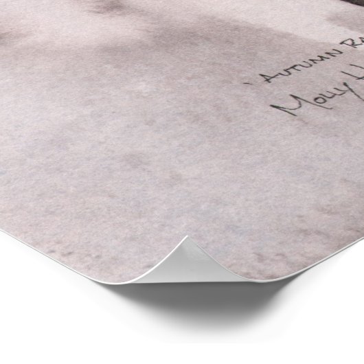 秋の渡りゴシック様式のファンタジー妖精のポスター ポスター (角)