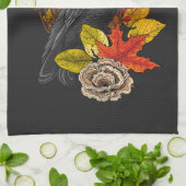 秋の渡り2 キッチンタオル (折り畳み)