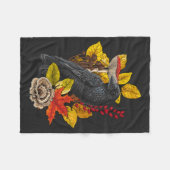 秋の渡り2 フリースブランケット (正面(横))