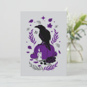 秋の渡り – ゴシック様式のハロウィーンソイレ 招待状 (スタンド正面)