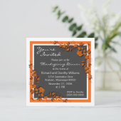 秋の渦巻き感謝祭招待状 招待状 (スタンド正面)