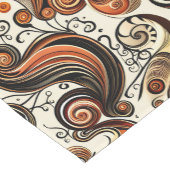 秋の渦巻き感謝祭 ショートテーブルランナー (コーナー)