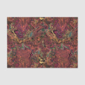 秋の渦巻によって大理石模様をつけられるティッシュペーパーの感謝祭 薄葉紙 (正面)