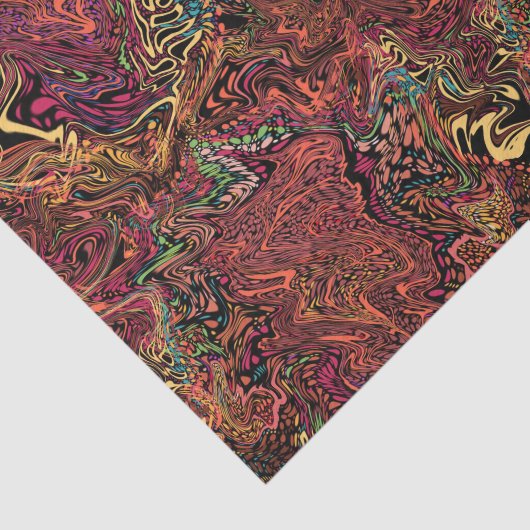 秋の渦巻によって大理石模様をつけられるティッシュペーパーの感謝祭 薄葉紙 (詳細)