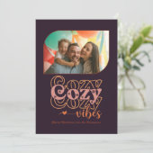 秋の温かい光　心地よい雰囲気だけのクリスマスフォト シーズンカード (スタンド正面)