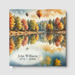 秋の湖に浮かぶ熱気球 ゲストブック