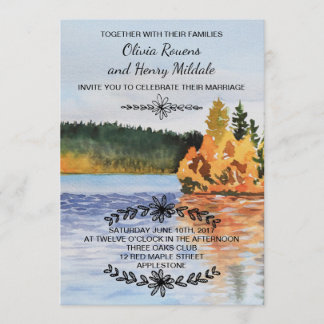 秋の湖への招待 招待状