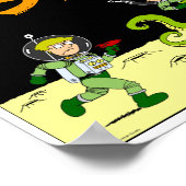 秋の湖"宇宙旅行"ポスター ポスター (角)