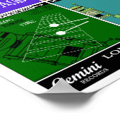 秋の湖ROBO-STEREOレコードアルバムポスター ポスター (角)