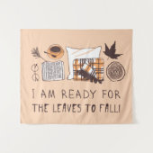 秋の準備離れは出来た！ タペストリー (正面(横))