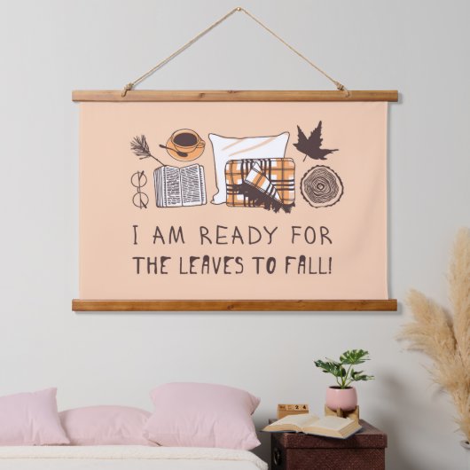 秋の準備離れは出来た! 吊り下げ型タペストリー (寝室)