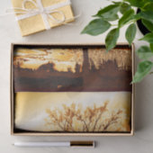 秋の溶融金ゴールドツリー 薄葉紙 (ギフト)