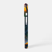 秋の滝の魔法 iPhone 16ケース (左側面)