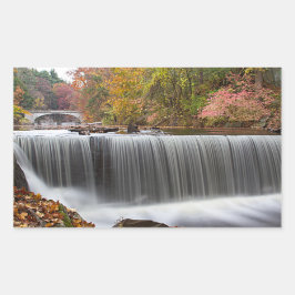 秋の滝アットバンデルビルド 長方形シール