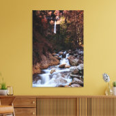 秋の滝ペリチニク，スロベニア キャンバスプリント (インサイチュ (リビング))