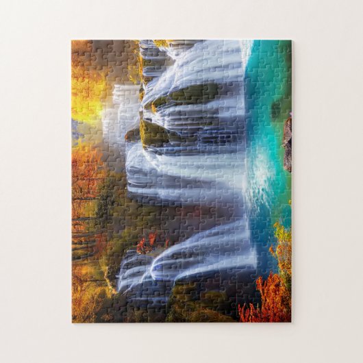 秋の滝4デイリージグソーパズル最近のジグソー ジグソーパズル (縦)