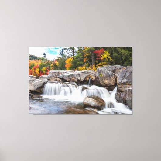 秋の滝 キャンバスプリント (正面)