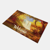 秋の滝 ドアマット (アングル)