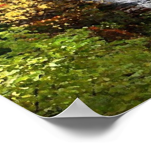 秋の滝 ポスター (角)