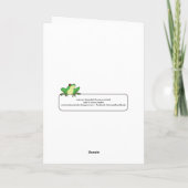 秋の滝、Brookwoodホール カード (裏面)