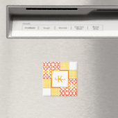 秋の濃淡キルトパターン マグネット (インサイチュ (食洗機))