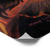 秋の火ハロウィーンポスタープリント ポスター (角)