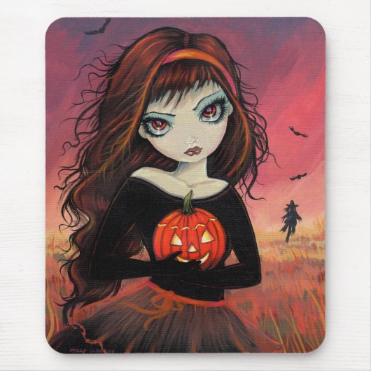 秋の炎ハロウィンマウスパッド マウスパッド (正面)