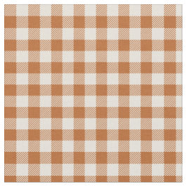 秋の焦がれたオレンジのギンガム模様 秋のチェック柄 ファブリック