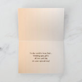 秋の父の日の深紅色 カード (内部)