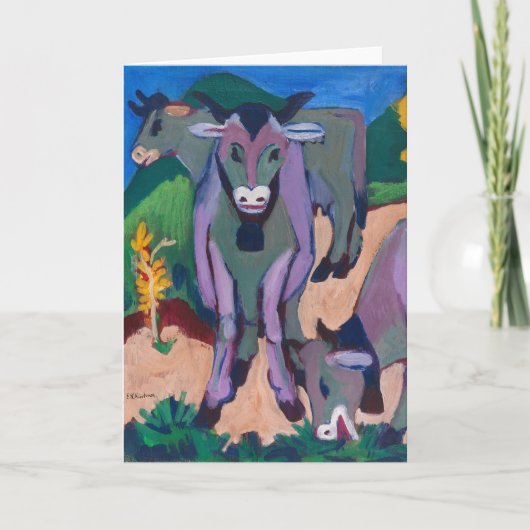 秋の牛 | Ernst Ludwig Kirchner カード (正面)