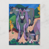 秋の牛 | Ernst Ludwig Kirchner ポストカード (正面)