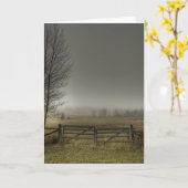 秋の牧場 カード (黄色い花)