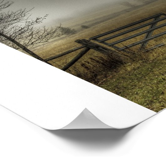 秋の牧場 ポスター (角)