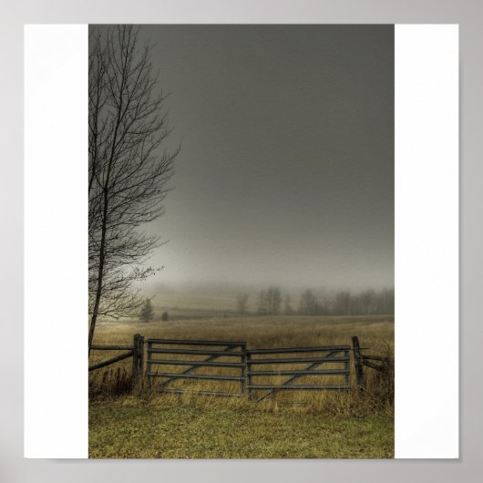 秋の牧場 ポスター (正面)