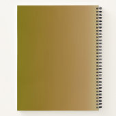 秋の牧草地パーソナライズされたノート ノートブック (裏面)