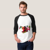 秋の狐の戯れ Tシャツ (正面フル)