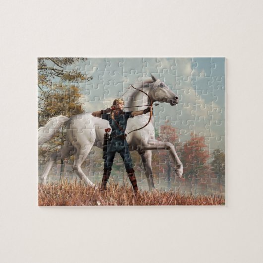 秋の狩り ジグソーパズル (横)